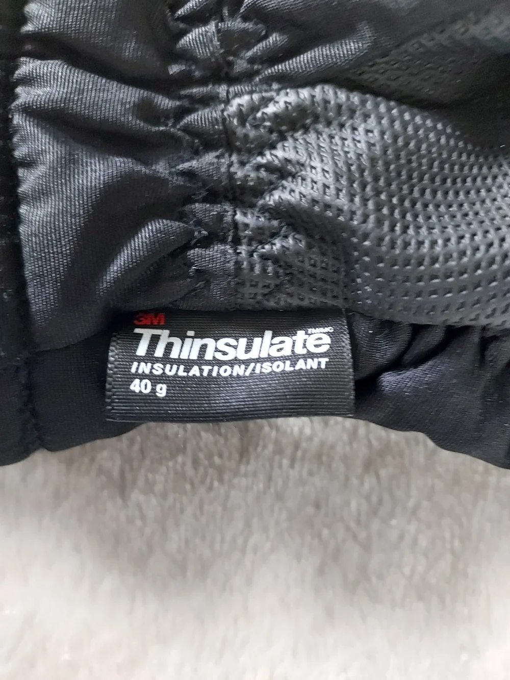 3M Black Kids Winter Mittens Thinsulate Cold Weather Protection Snow Ski